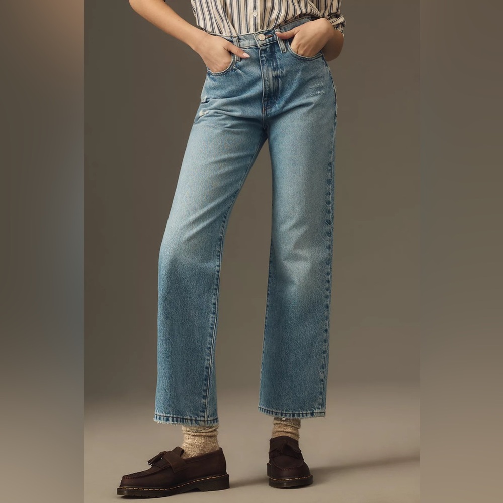 Frame Le Jane High Rise Straight Leg Jeans 28 New Anthropologie
